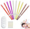 10Pcs Hollow Cone Candles, Ear Wax Remover Candles, Beeswax Ear Candles Kit, Colorful Natural Ear Candles, Ear Candles Hopi with 5 Protective Disks 10 Cotton Swab, Ear Candles for Blocked Ears
