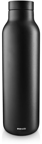 Eva Solo | Urban Isolierflasche 0,7 l Black |Der Flaschenkorpus besteht aus 90 Prozent Recycling-Edelstahl | Black