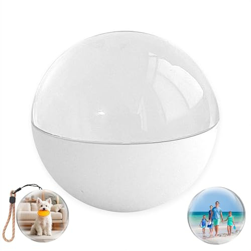 Reproductor de video de bola de cristal de 2.75 pulgadas compatible con WiFi, bola de memoria 3D, pantalla digital, lámpara de esfera de memoria con sonido, videos y fotos cargables, regalo