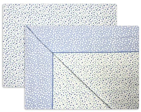 Vionara Home Completo Lenzuola in Flanella di Puro Cotone, Anti-pilling, Set Letto Invernale in Morbido Caldo Cotone, Made in Italy (F145 - Celeste, Singolo)