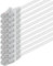 1aTTack.de 10x 0,25m Câble Réseau Cat6 Cat 6 - RJ45 Ethernet LAN DSL Routeur Modem - Blanc