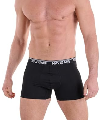 Navigare 573/e (Pacco Da 6), Boxer Uomo, Multicolore (Grigio/ Nero/ Navi), S confezione da 6