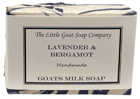 1 x Lavender & Bergamot Goats Milk Soap 100g. Eczema, Psoriasis, Dermatitis. Rosacea, Dry Skin