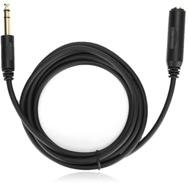 Dpofirs 6,35 mm Stereo-Audiokabel, Stecker auf Buchse, Audiokabel für Soundkarten, Soundkonsole, elektronische Orgel, Audiogeräte für E-Gitarre, für TRS-Stereoverlängerung (6 m)