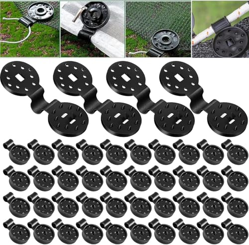 50 Pezzi Clip In Plastica Per Rete Parasole,Clips Di Fissaggio Per Tela Occultante, Accessori In Tessuto Ombreggiante, Clip Di Plastica Multiuso In Tessuto, Per Rete Antivento, Rete