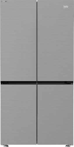 Beko GN446224VPS 91cm Frost Free American Fridge Freezer Stainless Steel Effect