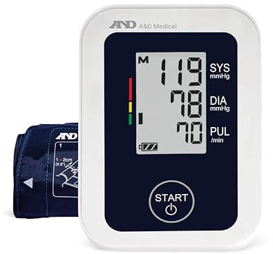 A&D Medical Blood Pressure Monitor for Home Use – UA-651SAC – Petite Upper Arm BP Machine – Small Cuff (6.3–9.4” / 16-24 cm) – Adults, Easy to Use, AC Adapter