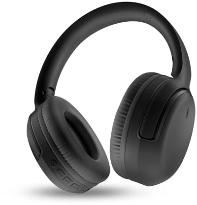 Energy Sistem Rizz - Auriculares Bluetooth Plegables con 50h de batería, Carga rápida, diseño Plegable, Deep Bass, conexión multidispositivo, Asistente de Voz y Hechos con plástico Reciclado.