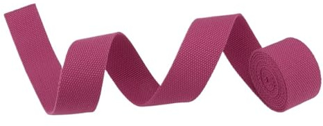 Nylonbälte canvasbälte 5 meter och 20 mm för väskor, bomullsremmar, nylon för ryggsäckar, hundtillbehör (Rose Red)