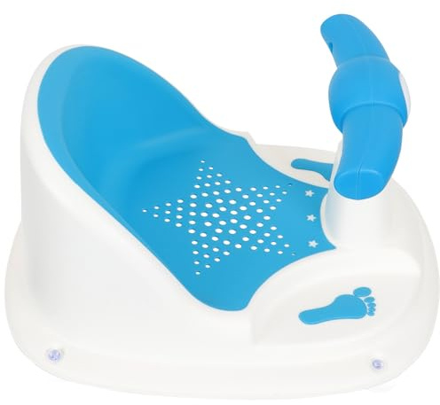 CATIEBYE Asiento de Baño para Bebés y Niños Pequeños Estructura Estable y Soporte para Respaldo, Material Pp y Tpe, Adecuado Baño Seguro y Cómodo
