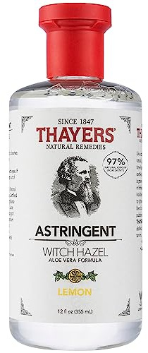 Thayers Witch Hazel Gentle Facial Lemon Astringent Lotion with Organic Aloe Vera, 355ml