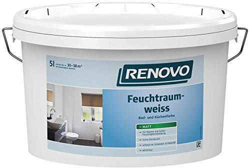 EM Em Feuchtraumfarbe 5 L Weiss-Stumpfmatt 286400050000
