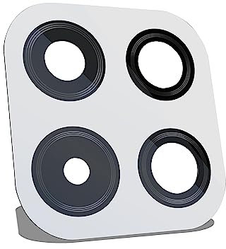 IS-TECK Kompatibel mit Samsung Galaxy A22 5G A226 Ersatz Kamera Glas Linse inkl. Kleber Set (White)