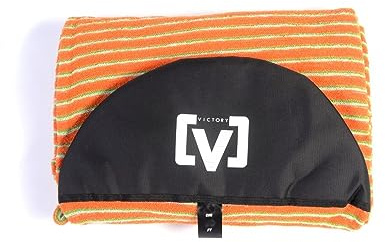 Victory Housse de protection classique rétro en tissu éponge pour longboard/Mini-Mal – Sac de planche de surf léger et extensible – Nez de protection – Serviette éponge douce et respirante