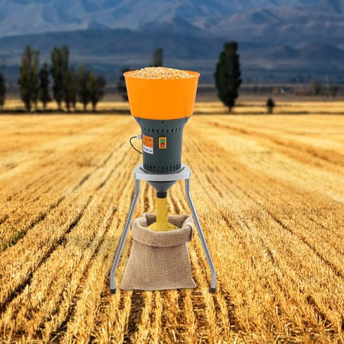 50L Moulin à céréales Moulin,moulin à maïs électrique,moulin à céréales sèches avec 5 tamis de broyage, pour moudre les grains de maïs secs,idéal pour une utilisation domestique ou agricole