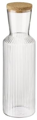 APS 10726 glaskaraff LINES, 1 liter, Ø 9 m, höjd 27,5 cm, lock av kork