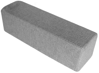 Folpus Almohada de descanso del brazo del sofá, almohada de soporte del codo, funda de extraíble, reposabrazos, práctico, práctico, cojín para la sala de, Gris Oscuro