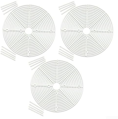Set di 3 coprivasi rotondi, 30 cm, ideali per uso interno ed esterno, design facile da infilare per comodità (bianco)