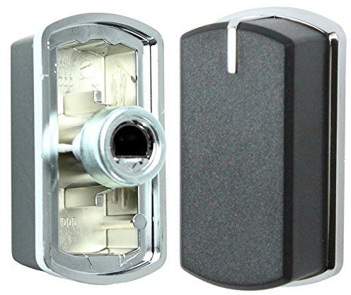 Original Belling 44440165 44449563 ugn spis kontrollknappar brytare (svart/silver, förpackning med 1,2,3,4,5 eller 6) – 2 stycken