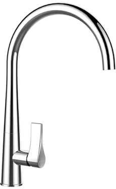 Schock 521000CHR GOTA Chrome Kitchen High Pressure Tap with Fixed Spout and Standard Connections, Klein