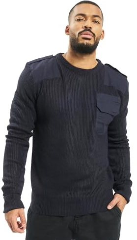Brandit BW-Pullover - Rundhals, Navy, Gr.- M/48-50