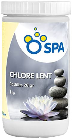 OCEDIS Chlore Lent Spa Gamme O Spa pastilles 20g Pot 1kg