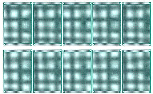 10 stücke 8x12 cm Doppelseite Prototyp Steckbrett, verzinnt Fiberglas DIY Löten Elektronische Projekt Platine, Universal leiterplatten