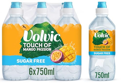 Volvic Touch of Fruit Mango Passion Fruit Sugar Free Still Flavoured Water Multipack 6x750ml