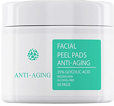 Allbestaye Glykolsäure Pads für Gesicht -Glykolsäure aufbereitende Peeling Pads -Glykol-Reinigungspads Akne, Behandlung, reduziert Falten & feine Linien