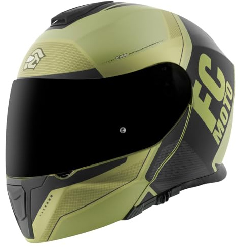 FC-Moto Novo Circuit Klapphelm, grün/schwarz, XS (53/54)