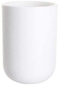 RabyLeo Einfarbiger Mundspülbecher, einfache einfarbige Zahnbürstenbecher, Zahnbürstenhalter, 1 Stück, 300 ml, Weiß