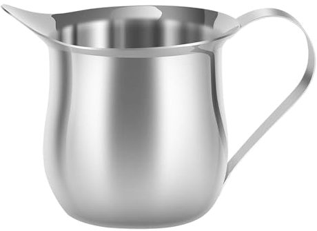 Tasses à mousseur de lait - Petit pot à lait en métal | Pichet à sirop avec bec verseur | Pichet à crème en acier inoxydable | Support multifonction pour crème pour
