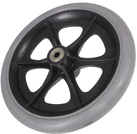 DIYEAH 1 Pc Roue Avant De 8 Pouces Une Roue Fauteuil Roues Pour Déambulateur Se Précipiter Scooter Électrique Roues De Chaise D'ordinateur Frein Wagon Pilotage Plastique