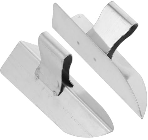 Operitacx 2piezas Paleta Acero Inoxidable Unidades Para Esquinas Acabado Ergonómica