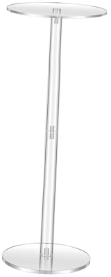 Sharplace Supporto per fiori trasparente, alto vaso in acrilico, espositore decorativo da 9 pollici, centrotavola per matrimoni, accessorio per la decorazione, 80 Cm