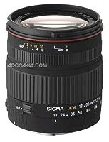 Sigma 18-200mm F3,5-6,3 DC Objektiv (62mm Filtergewinde) für Minolta / Sony