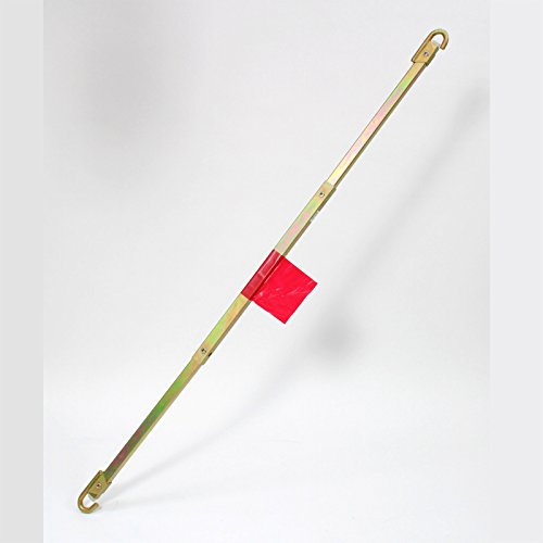 DEMA Sicherheits Abschleppstange 2500 kg – Schleppstange PKW, starre Abschlepphilfe, signalrot, ruckfrei, platzsparend, einfache Montage – für Pannenhilfe, Fahrzeugbergung, Werkstatt