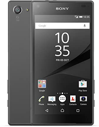 Sony Xperia Z5 Compact Smartphone, 11,6 cm (4,6 Zoll), Bluetooth, WLAN, Octa Core MSM8994 Snapdragon 810, 2 GB RAM, 32 GB, Android 5.1.1, Graphitschwarz
