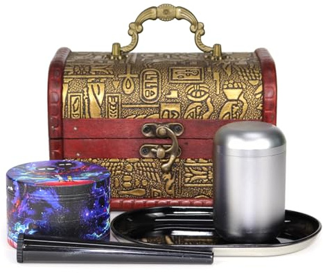 epzoee Retro Color Spice Grinder Kit with Accessories