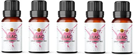 Aroma Energy | Lilac Fragrance Oil 50ml (5 x 10ml) - Highly Scented Oil for Making Candle, Soap, Wax Melt, Diffuser etc