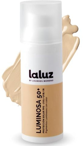Lourdes Moreno - Protector Solar Facial 50 Con Color | 50 ml | Crema Solar Facial 50 con para Todo Tipo de Pieles | Protector Solar Con Antimanchas y Antiedad | Hidratante Con Color
