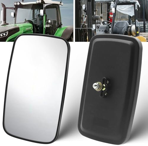 Xuzimaoyi Forklift Mirror, Universal Tractor Mirrors for Forklift Wide Angle Golf Cart Rearview Mirror for Truck Tractor Golf Cart Reaplacement (2)