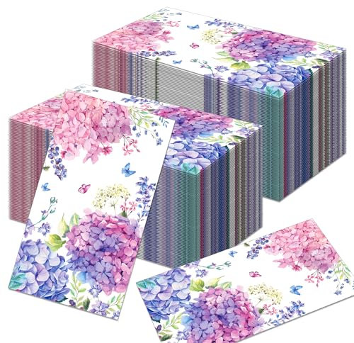 Hortensien-Servietten, rosa und violett, Schmetterlings-Blumen, Einweg-Servietten, Handtücher für Küche, Cocktail, Gästetücher, Hochzeit, Geburtstag, Babyparty, Party, Frühling, Sommer, Dekoration,