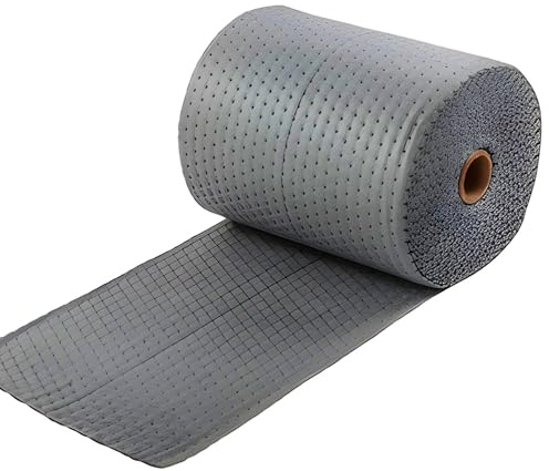 Bricoloco Trapos Absorbentes de agua, aceites e hidrocarburos | Absorbedor Industrial de triple capa extra antipelusas para elementos líquidos. (1, Rollo 50 cms X 40 metros)