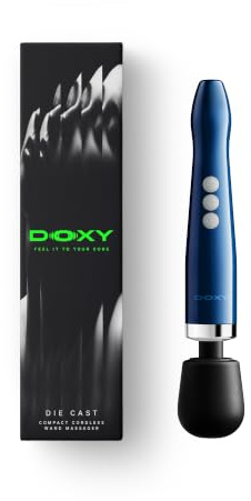 DOXY Massage Wand Vibrator for Women - The Doxy Die Cast Vibrating Wand Sex Toys Women Love, Our Compact Cordless Wand Massager, Deep Rumble Vibrations, USB-C Rechargeable Showerproof Vibrator (IPX4)