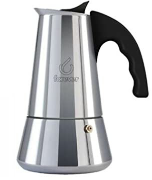 Caffettiera Moka Induzione 4 Tazze, Miss Conny Caffettiera per Casa, Caffettiera Portatile per Viaggio, Tazze di Caffè, inclusa Guarnizione in Silicone