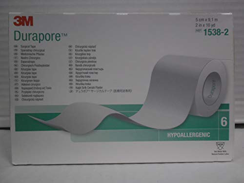 3M Durapore™ - cm 5.0 x 9.14 mt Cerotto in seta, Confezione 6 pezzi