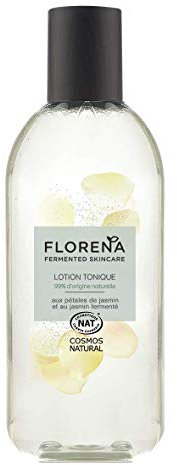 FLORENA Lotion tonique À l’Huile d’Angélique et au Jasmin Fermentés (1 x 200 ml), nettoyant visage à la formule 99% d’ingrédients d’origine naturelle, lotion visage pour tous types de peaux