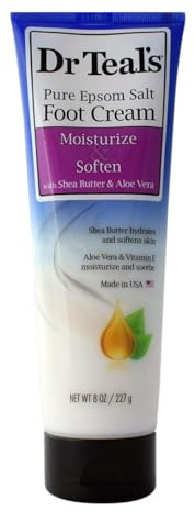 Dr Teal's Pure Epsom Salt Foot Cream Pure Epsom Salt Foot Cream with Shea Butter & Aloe Vera & Vitamin E By Dr Teal's Perfume for Women 8 oz