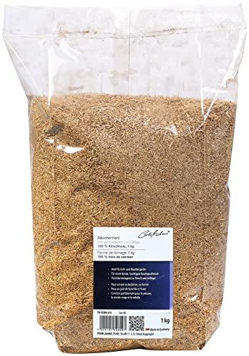 Carlo Milano Holzmehl zum Räuchern: Räuchermehl zum Aromatisieren von Grillgut, 100% Kirschholz, 1 kg (Räucherholzmehl für Grill, Räucherhölzer, Backofen)